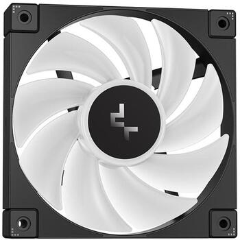 Deepcool Šķidrais CPU dzesētājs R-LP240-BKMSNC-G-1, 240mm, 72.04 cfm, 3400 apgr./min, 2 ventilatori, ARGB, pret noplūdēm (R-LP240-BKMSNC-G-1)