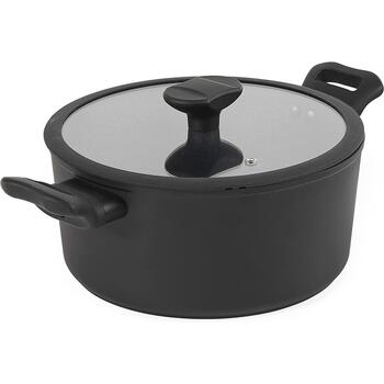 Russell Hobbs высокий кастрюля RH01863EU7, 20см, черный, алюминий, 10см, с крышкой (RH01863EU7)