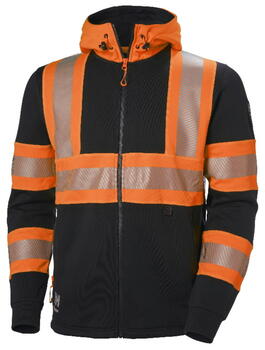 Helly Hansen сигнальная куртка с капюшоном 79273_269-XL&HH, CL1, XL, молния YKK, регулируемый капюшон, боковые карманы (79273_269-XL&HH)