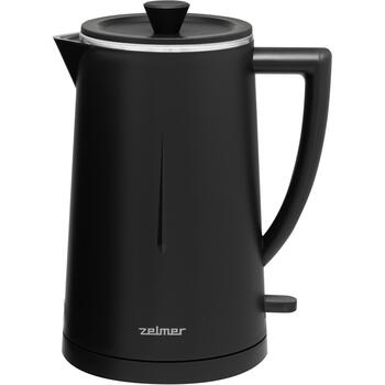 Zelmer Электрический чайник ZCK8020B 71505538P, 1500 W, 1.7 л, черный, нержавеющая сталь, автоматическое отключение (71505538P)