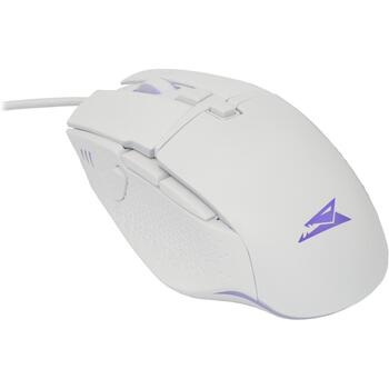 Baracuda Мышь BGM-051 RAPTOR-W, 8D, 6400 DPI, 125Hz, 12G, USB 2.0, 1.5m, LED 4 цвета, пластик (RAPTOR-W)