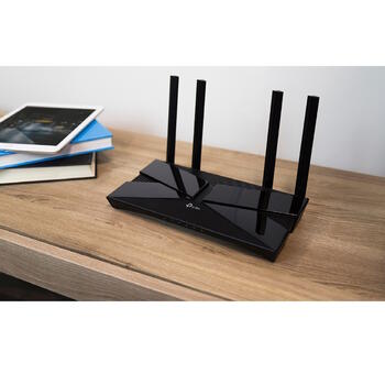 TP-LINK Archer AX1500 маршрутизатор, AX1500, 1.5 Гбит/с, 5 ГГц 1201 Мбит/с, 2.4 ГГц 300 Мбит/с, 1 WAN, 4xGigabit LAN, 4 антенны (ARCHERAX1500)