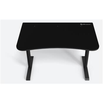 Arozzi Gaminga galds ARENA-SMALL-PBK, 71cm, 114cm, 71.1cm, T-veida, tērauds, pilnīga virsma, kabelis, monitora stiprinājums (ARENA-SMALL-PBK)