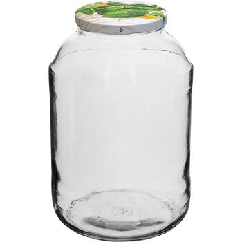 Browin крышка для банки, 100мм, 10 шт., 22г, 10.4см, 1.4см, металл, плотное закрытие, интересный дизайн (136813)