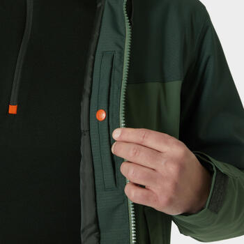 Helly Hansen Ziemas jaka Oxford 73290_474-M, M, zaļa/tumši zaļa, 100% poliesteris 255 g, Primaloft Black Eco 100 g, līmētas vīles (73290_474-M)