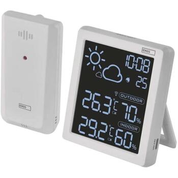 Emos Беспроводная метеостанция E8647W, 50м, 2x1,5V AAA, 433MHz, 12/24ч, температура -50°C до +70°C, влажность (E8647W)