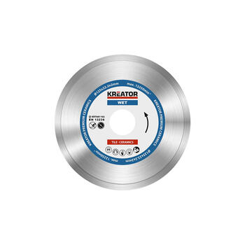 Диск алмазный Ø125x22,2x2мм, для влажной резки Kreator (KRT081102)