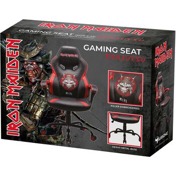 Subsonic Игровое кресло Iron Maiden SA5573-IM1, 12.5кг, 110-120см, черный, красный, регулируемая высота, подголовник, подлокотники (SA5573-IM1)
