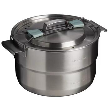 Stanley Wildfare Core Full Serve Cookset 2802479049, 3,78 л, нержавеющая сталь, набор для кемпинга (2802479049)
