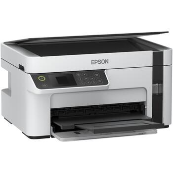 Epson Многофункциональный компактный принтер M2120 C11CJ18402, A4, Ч/Б, Wi-Fi, 15 стр./мин, 1200 x 2400 dpi, Без аккумулятора (C11CJ18402)
