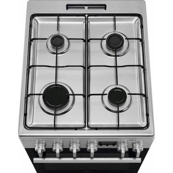Electrolux gāzes plīts ar elektrisko cepeškrāsni LKK560228X, SteamBake, AirFry, 58l, 50cm, nerūsošs tērauds (LKK560228X)