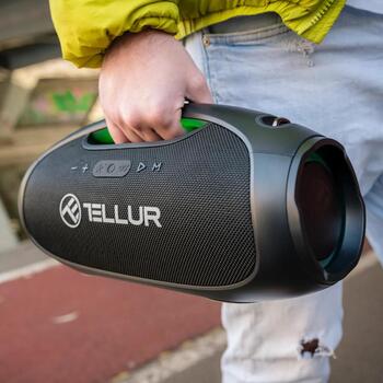 Tellur Bluetooth колонка Obia Pro TLL161241, 60W RMS, BT 5.3, 15m, IPX6, 12ч воспроизведения, RGB свет (TLL161241)