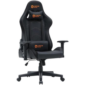 Игровое кресло с RGB подсветкой и пультом управления регулируемая спинка 90°–180° подушки для головы и поясницы до 150 кг Irida RGBCH03 Чёрный CNS-RGBCH03 CANYON (CNS-RGBCH03)