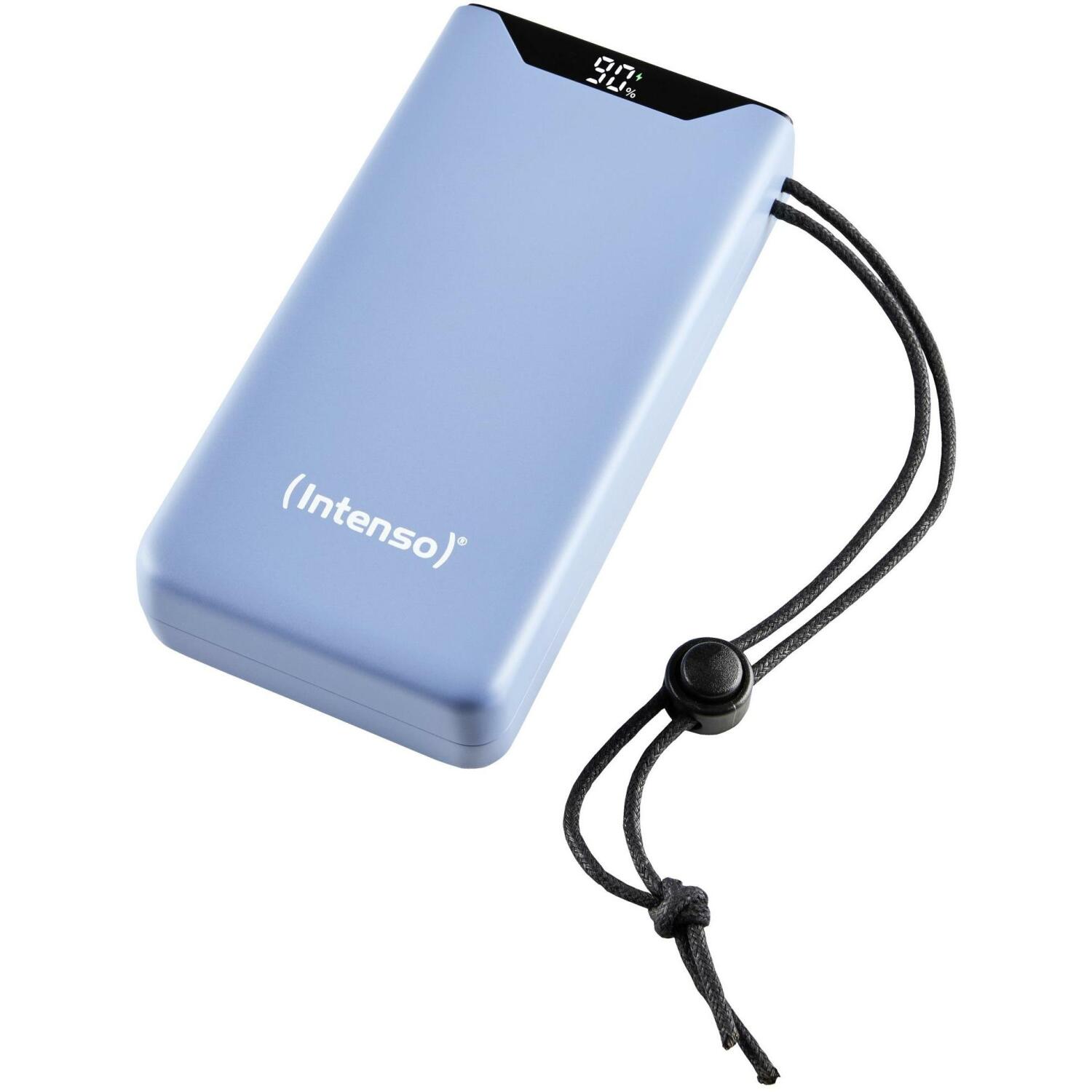 Intenso Power Bank 7332055, 20000 мАч, Li-Полимер, 20 Вт, 1x USB Type-A, 1x USB Type-C, защита от ЭСД, защита от перезарядки (7332055)