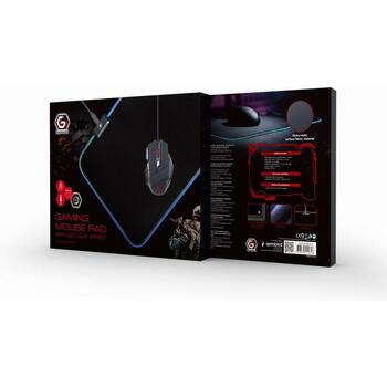 Gembird peles paliktnis MP-GAMELED-M, 250mm, 350mm, 4mm, 5V, RGB LED, 10 gaismas režīmi, neslīdoša pamatne (MP-GAMELED-M)