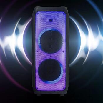 Manta Караоке колонка SPK1202B250, 350W, 40-15000Hz, Bluetooth 5.0, 10ч работы аккумулятора (SPK1202B250)