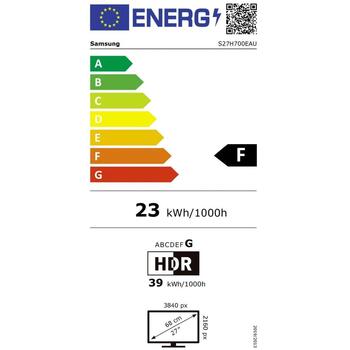 Монитор Samsung LS27H700EAUXEN, 68.6см, IPS, 4K, 16:9, 60Гц, 5мс, 3840x2160, 300кд/м², 1xHDMI, 1xDisplayPort, HDR, VESA 100x100мм (LS27H700EAUXEN)