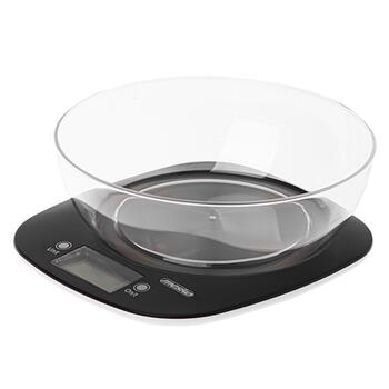 Кухонные весы с миской LCD дисплеем и шагом 1 g черные MS3179B Adler (MS 3179b)