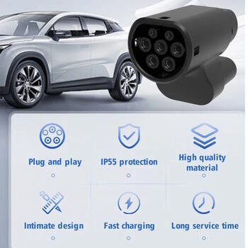 EV Charge CCS Combo 2 в Type 2 DC адаптер, 210A высокомощный преобразователь постоянного тока (MG3DC)