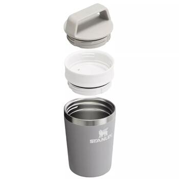 Stanley® Термокружка The Café-To-Go Travel Mug 2812079012, 0,23 л, нержавеющая сталь, серая, тепло 3 ч, холод 4 ч, со льдом 16 ч (2812079012)