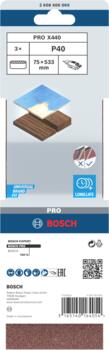 Lentes slīpmašīnām PRO X440 SLĪPLENTA, 2608606069 BOSCH (2608606069)