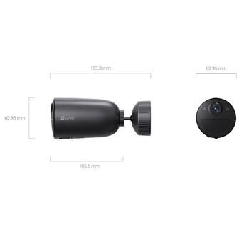 Ezviz EB3 CS-EB3-2K-4GA умная домашняя камера безопасности, 4G LTE, MicroSD, ночное видение, серебристый (CS-EB3-2K-4GA)