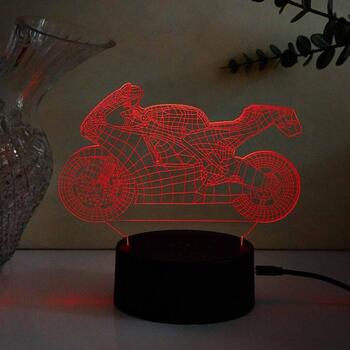 Manta Декоративная лампа SNL121RGB, 5W, 2м кабель, 3D эффект, 16 цветов, пульт ДУ, USB C, 3xAA (SNL121RGB)
