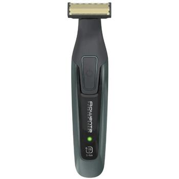 Rowenta TN6044E0 беспроводной триммер для бороды, 6 ступеней длины, влажное и сухое использование, черный/зеленый (TN6044E0)