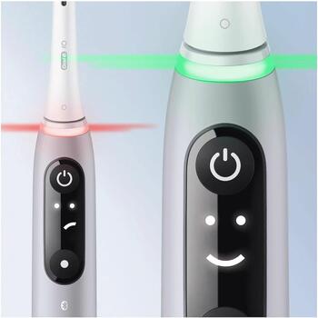 Oral-B elektriskā zobu birste iO6s Grey Opal 445258, 2 galviņas, 5 režīmi, pelēka, uzlādējama, litija jonu akumulators (iO6s Grey Opal)