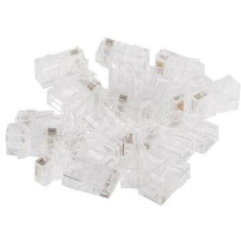 Lanberg RJ45 CAT.6 UTP разъем 8P8C PLU-6000EZ, 100 шт., проходной, UTP, RJ-45, прозрачный (PLU-6000EZ)