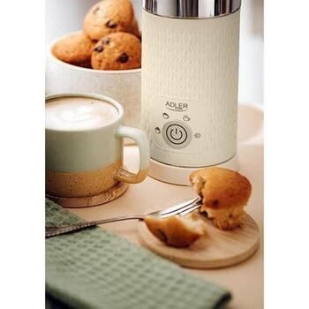 Adler piena putotājs/sildītājs AD 4495, 500 W, 130 ml putošanas jauda, 300 ml sildīšanas jauda, 4 funkcijas (AD 4495)