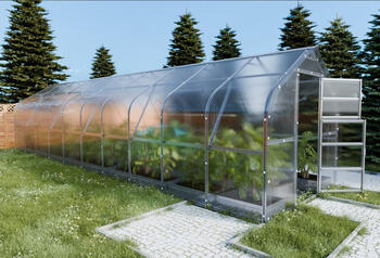 Теплица KLASIKA DROP 2,5x10м с ​​поликарбонатом 4мм KLASIKA GREENHOUSE (25010004D)