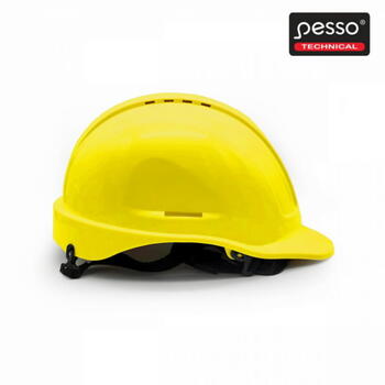 Pesso SALNG защитная каска, желтая, ABS, 53-64 см, 0.49 кг, EN 397, 8 вентиляционных отверстий, регулируемая (SALNG)