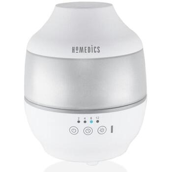 Homedics Gaisa mitrinātājs UHE-CM18-EU, 2l, 25h, 360° sprausla, 7 krāsu naktslampiņa, 2 ātrumi, aromterapija (UHE-CM18-EU)