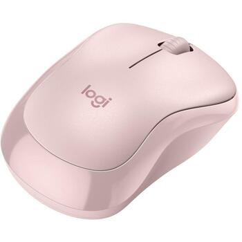 Logitech оптическая мышь M240 910-007121, 10м, 3 кнопки, батарея AA, розовая, эргономичная, тихий клик (910-007121)