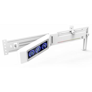 Zalman ZM-VS3 DS держатель GPU, белый, 284г, 288x105x15.5мм, ARGB, LCD, темп. CPU/GPU. (ZM-VS3 DS WHITE)