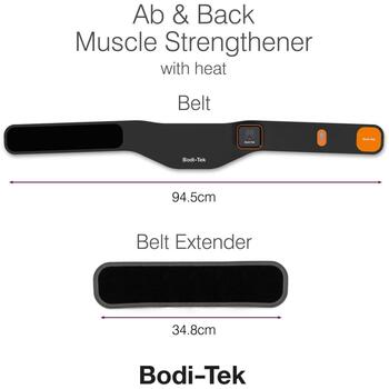 Bodi-Tek Vēdera un muguras EMS muskuļu stiprināšanas josta BT-ABSH-TOP-EU/1.2, 2 masāžas zonas, 7 režīmi, 81-109cm (BT-ABSH-TOP-EU/1.2)