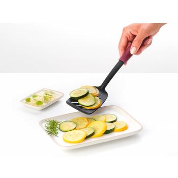 Brabantia лопатка Tasty+ 230868, 48г, пластик, щели для жира, термостойкость до 220°C, можно мыть в посудомоечной машине (230868)
