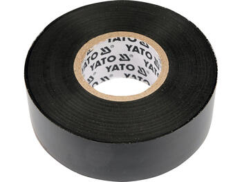 Yato электроизоляционная лента YT-8174, 25мм, 20м, 0.19мм, ПВХ, черная, EN60454-3-1-1/F-PVC/60/R-Tp, >40кВ/мм, >125%, <1с (YT-8174)