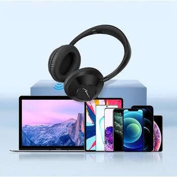 Media-Tech Беспроводные наушники SONIQUE BT MT3610, 8ч, Bluetooth 5.3, FM радио, MP3 плеер, 3.5mm, 153g (MT3610)