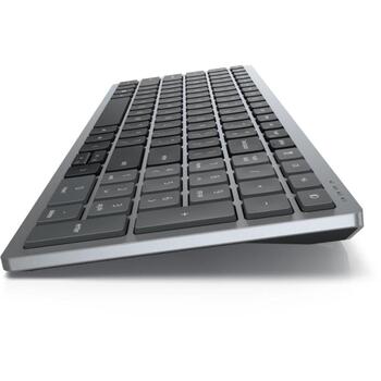 Dell Klaviatūra KB740 580-AKOX, Titan pelēka, Bluetooth 5.0, Multi-Device, 3 gadu apmaiņas serviss (580-AKOX)
