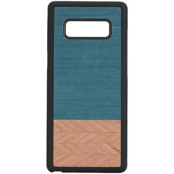 Man&Wood Чехол для смартфона M4340B, 6.3, натуральное дерево, поликарбонат, синий, совместим с Samsung Galaxy Note8 (M4340B)