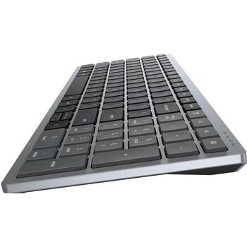 Dell Klaviatūra KB740 580-AKOX, Titan pelēka, Bluetooth 5.0, Multi-Device, 3 gadu apmaiņas serviss (580-AKOX)