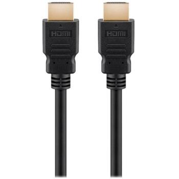 Goobay HDMI кабель 41082, 1м, поддержка 8K, черный, круглый, HDMI мужской разъем (41082)