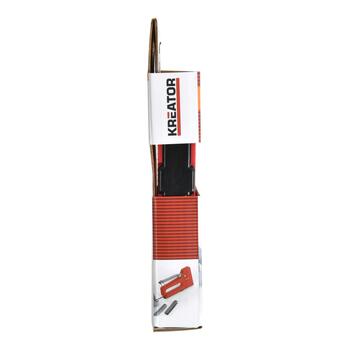 Kreator ручной степлер KRTH00001, 4-8mm, 11.2mm, 0.75mm, металлический корпус, эргономичная рукоятка, фиксатор рукоятки (KRTH00001)