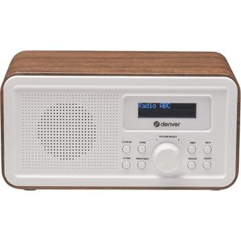 Denver DAB+ FM радио 111111000650, 1.05кг, LCD, 10 DAB станций, 10 FM станций, 1W RMS динамик, телескопическая антенна (111111000650)
