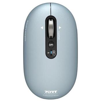 Port Connect PURE MAC pele, Bluetooth, 1000/1600/2400/3200 DPI, 5 pogas, optiskā, pelēka (910500)