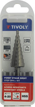 Pakāpjveida urbis T Line HSS 4-20mm 11448620420 TIVOLY (11448620420)