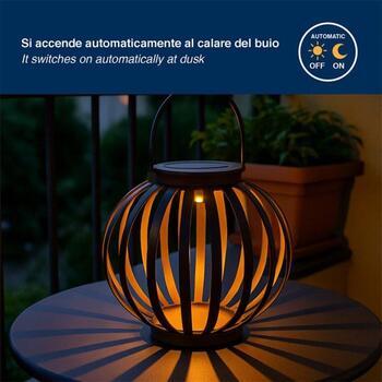 Beper Saules dārza lampa P207ILO301, Bēšs, IP44, Dzelzs, plastmasa, 1,2V, Krēslas sensors, Brīvi stāvošs (P207ILO301)