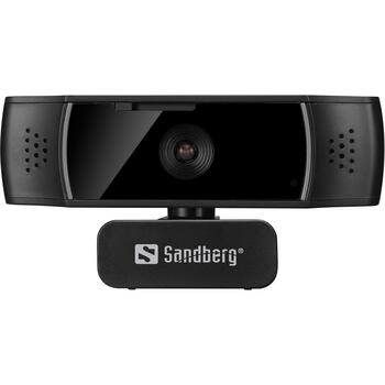 Sandberg USB веб-камера 134-38, 2.07 МП, 1920 x 1080 пикселей, 30 кадров/с, 70°, 70°, 360° поворот, USB 2.0 (134-38)